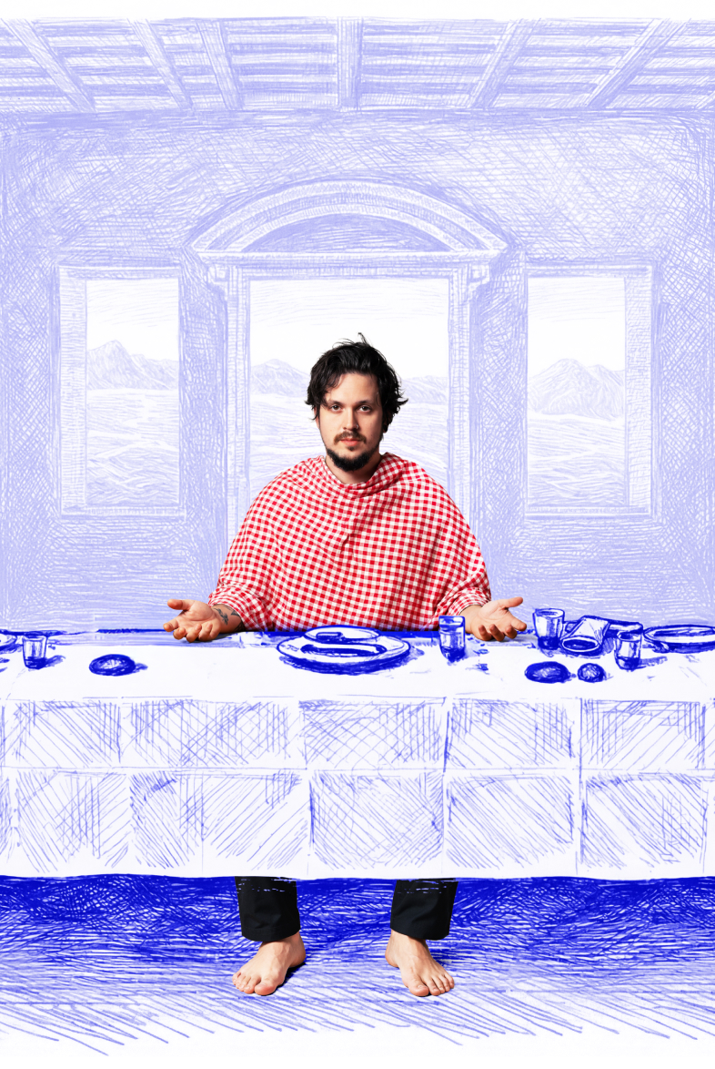 Ondřej Molina u stolu