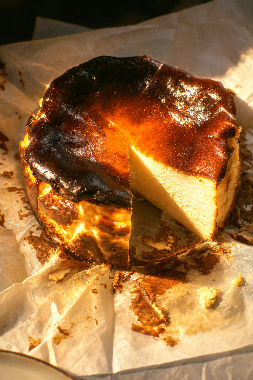 Baskický (spálený) cheesecake